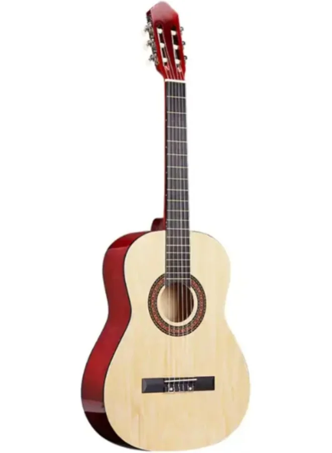MegArya 34-Inch Classical Acoustic Guitar with Nylon Strings and Truss Rod for Beginners (Natural, 34-Inch) fgbj1