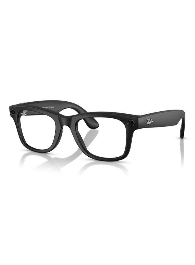 Premium Wayfarer Style Sunglasses Matte Black Frame with Transition Graphite Green Lenses (Large) cgqbd