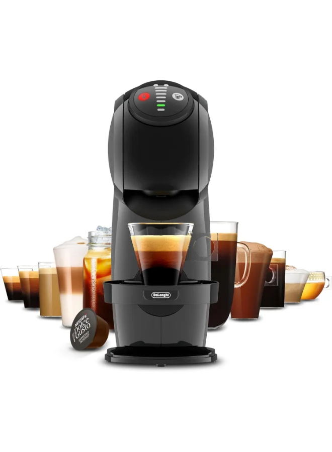 Premium Capsule Coffee Machine 15 Bar Pressure Espresso and Latte Maker with Adjustable Drink Size (Grey, 0.8L) fxyxa