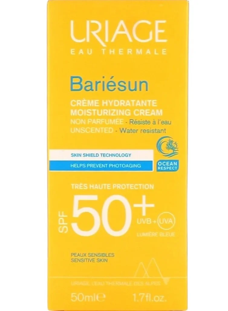 Uriage Bari¨¦sun Moisturizing Face Cream SPF50+ High Protection Sunscreen (50 mL) ac8zb