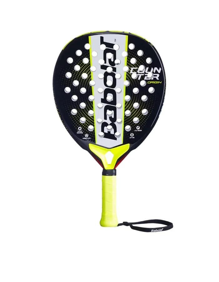 Premium Padel Racket for Beginners Ultra-Lightweight Oversized Round Shape (Yellow, One Size) dup5m