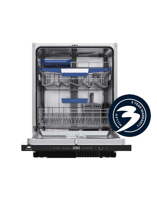 MILLEN Built-in Dishwasher with Auto Open and 14 Place Settings (Stainless Steel, 60 cm) s2r6v