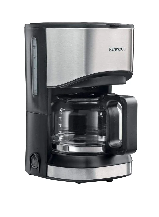 Kenwood Drip Coffee Maker 6-Cup Capacity Premium Automatic Coffee Machine with Warming Plate and Reusable Filter (Black, 550W) 8kww8