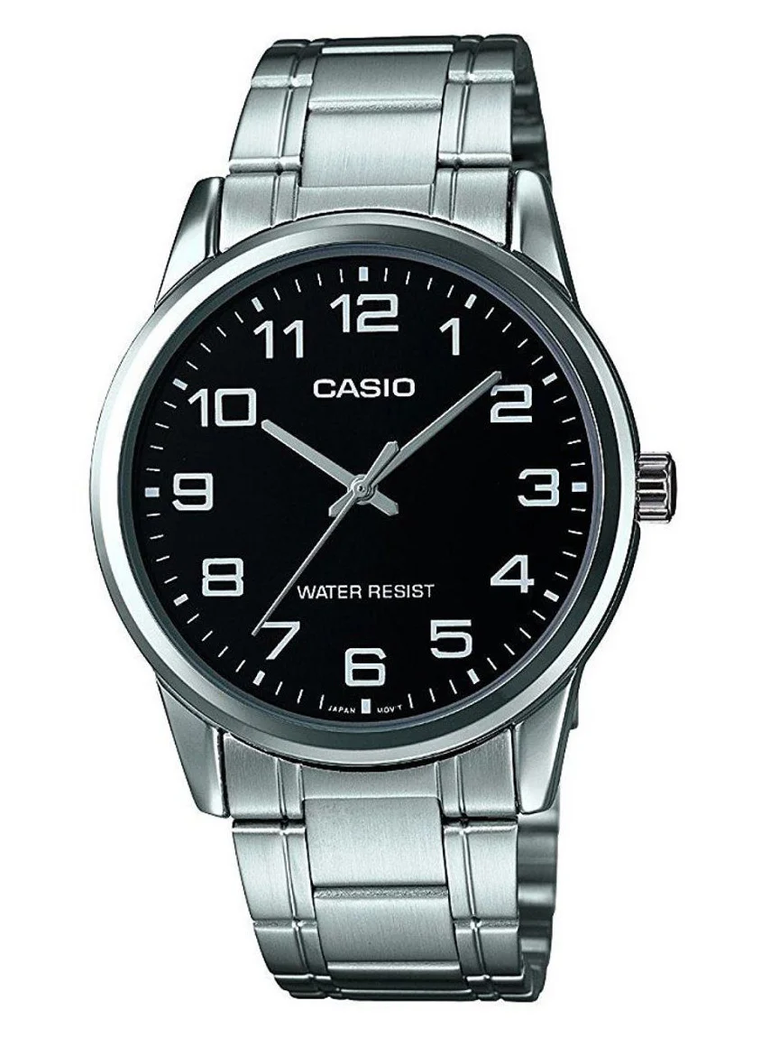 Premium Stainless Steel Analog Quartz Watch for Men (Silver, 45 mm) 892zf