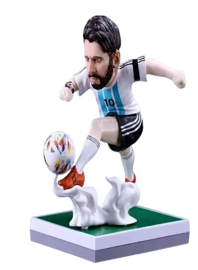 Premium Football Star Action Figure Collectible Statue for Car Dashboard and Office Desk Decoration (20 cm, Pack of 1) 3esog
