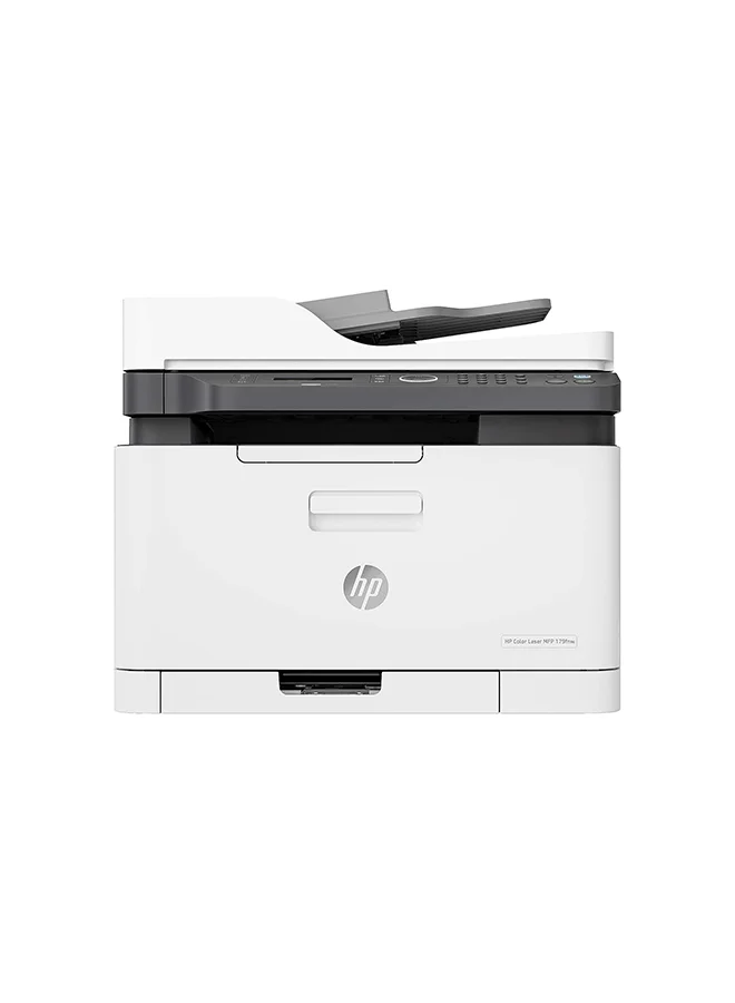 Premium Color Laser Multifunction Printer Wireless All-in-One Office Machine (White, Compact Desktop Size) d96uz