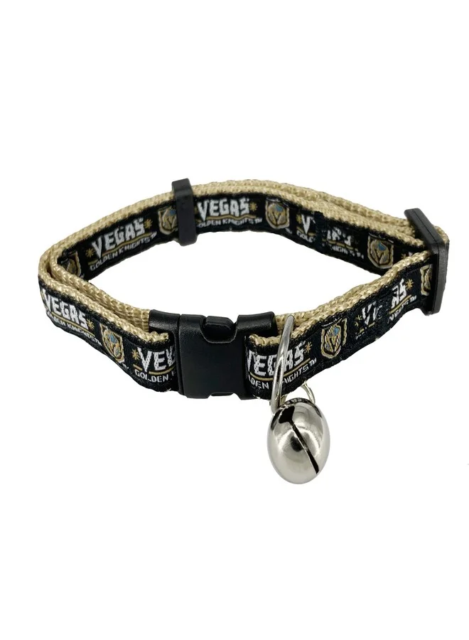 Premium Hockey Sports Cat Collar with Metal Jingle Bell (Adjustable Break-Away Design, One Size) v2tpf