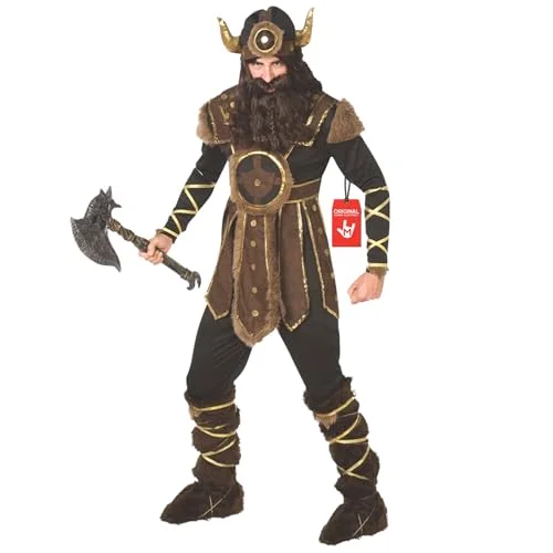 Nordic Warrior Viking Costume for Men Premium Roleplay Outfit (XL) lslfc