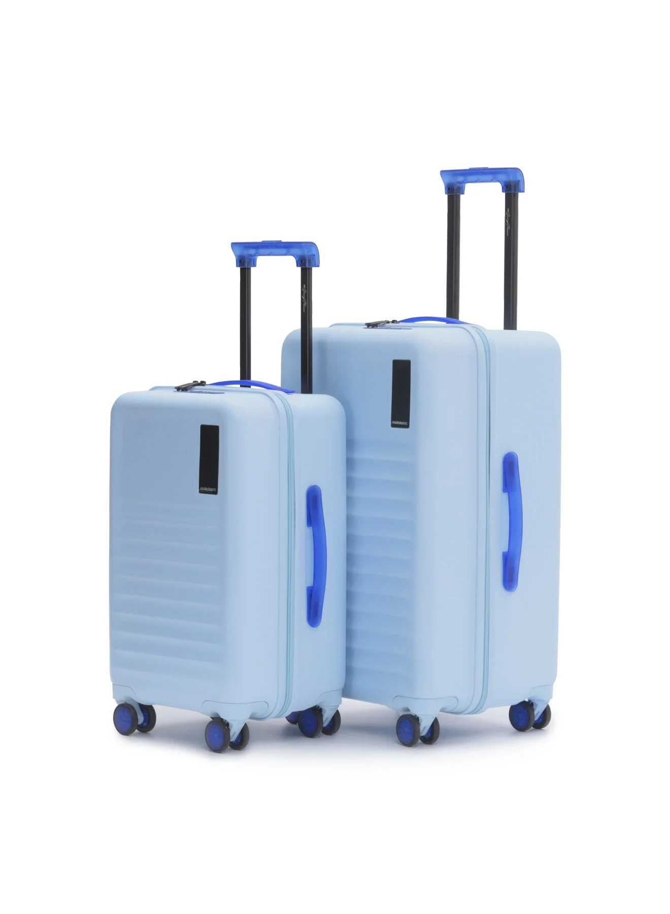 Premium Hardshell Trunk Luggage Set (40L Cabin & 70L Check-in) with TSA Lock and Silent Wheels (Blue, 2-Piece Set) we2vu