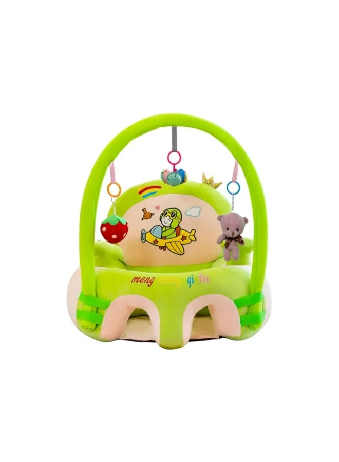 MiniMe Baby Floor Seat Activity Center with Detachable Toy Arch and Teething Rings (Green & Pink, 18-24 Months) z89xp