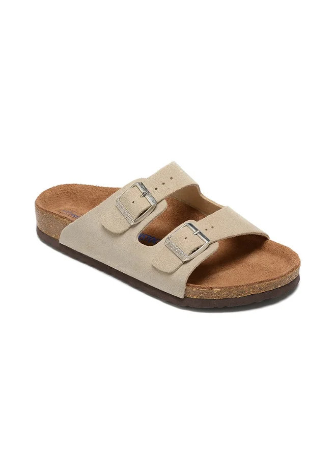 Premium Unisex Two-Strap Sandals with Anatomical Soft Footbed (Brown, 42 EU) gqqua