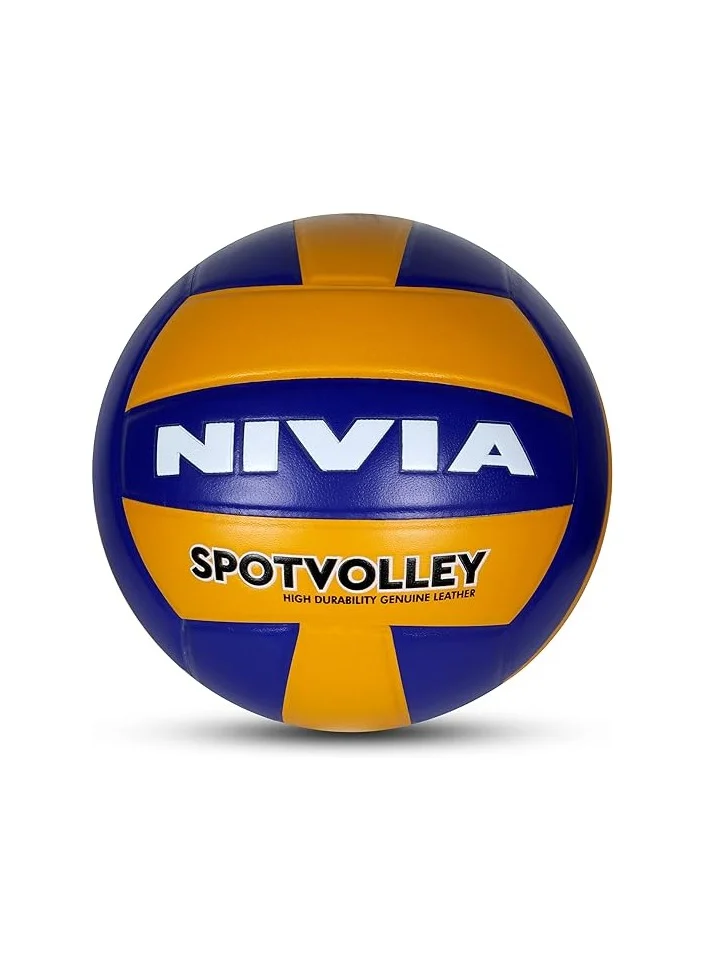 Nivia Spot Volleyball Professional Training Ball (Size 4, 280g, Waterproof, Machine Stitched) ayjwt