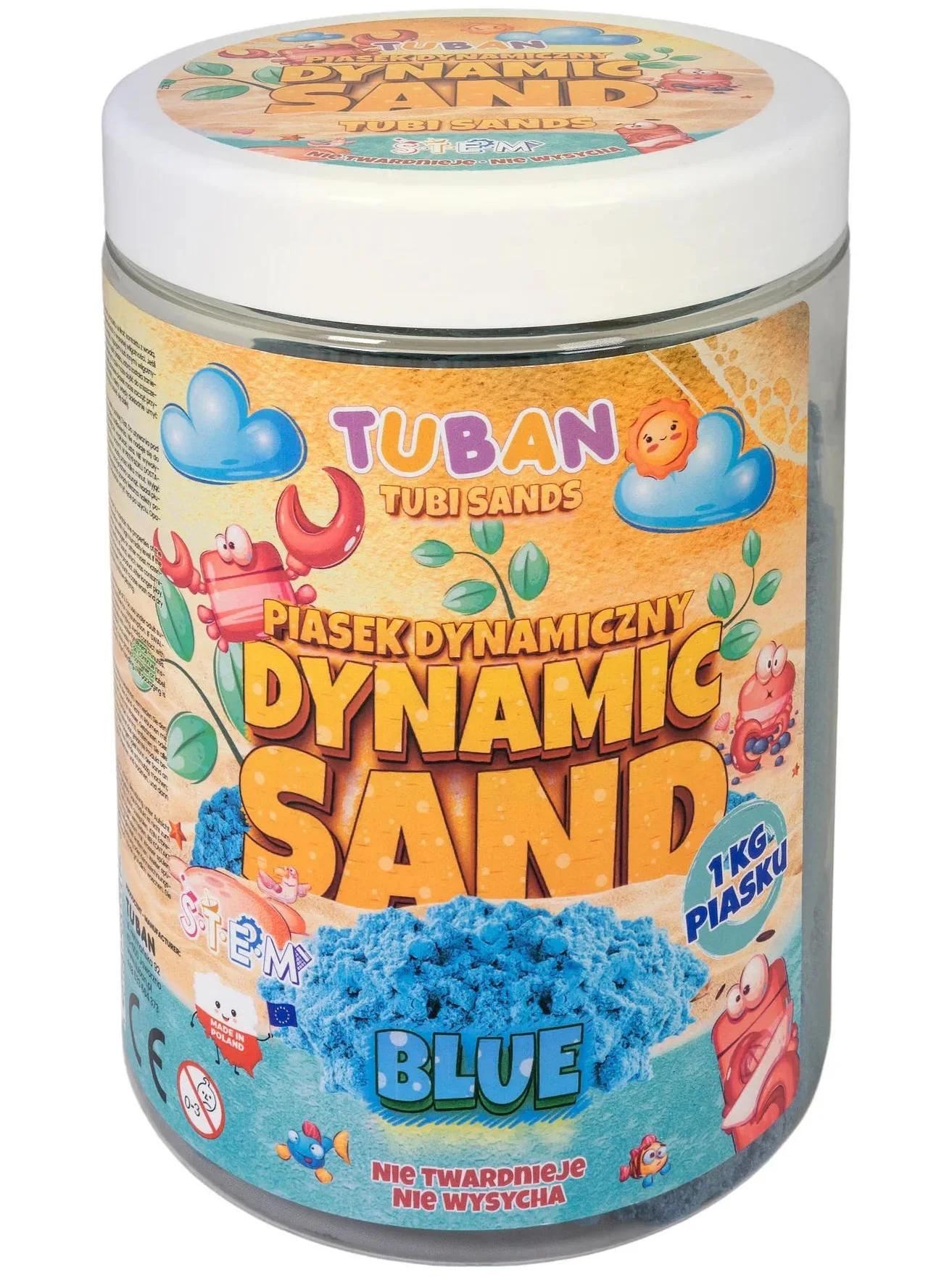 Tuban Dynamic Sand Sensory Play Set (Blue, 1 kg) rca8b