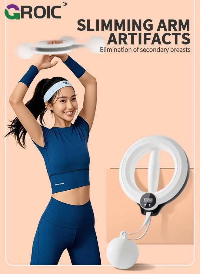 GROIC Portable 360¡ã Rotating Handheld Fitness Trainer with Smart Counter and 3 Display Modes for Arm and Shoulder Muscle Toning (Polycarbonate) snm55