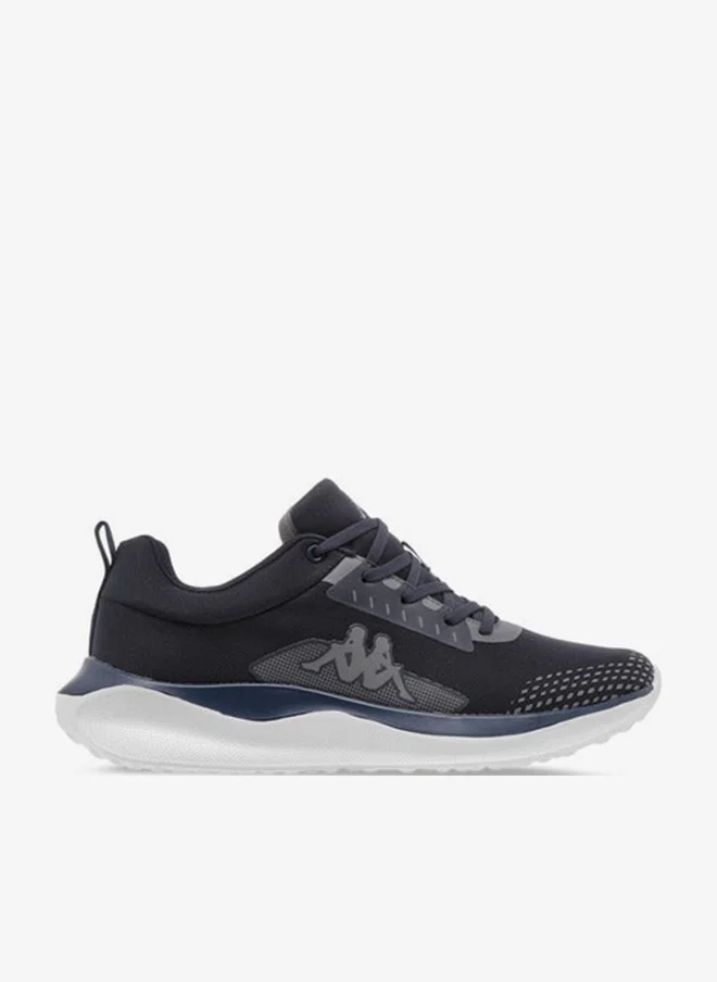 Kappa Men's Logo Detail Sports Shoes Lace-Up Athletic Trainers (Black, 42 EU) k1ct6