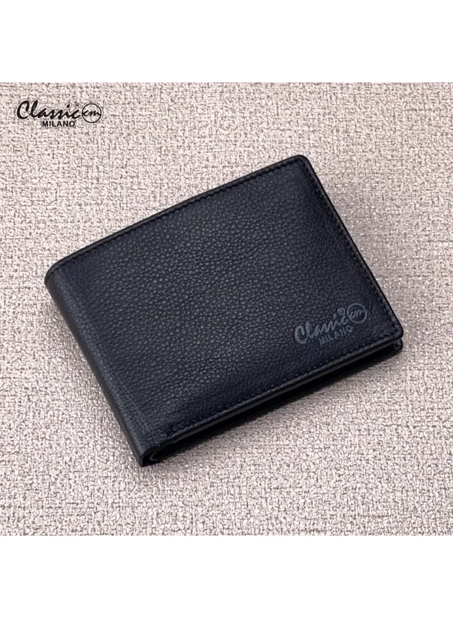Premium Genuine Leather Bifold Wallet for Men RFID Blocking Slim Design (Brown, 11 cm x 9 cm) ua3o8
