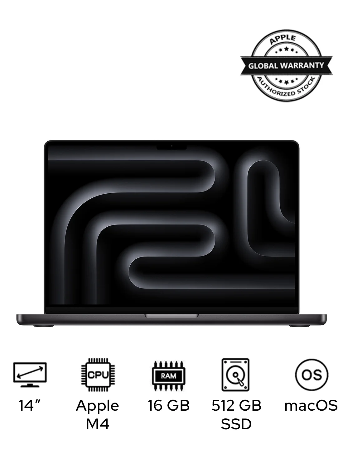 Premium Smart Laptop Pro 14.2 Inch Display 16GB RAM 512GB SSD High-Performance Professional Notebook (Space Black, 14.2 Inch) ztzyr