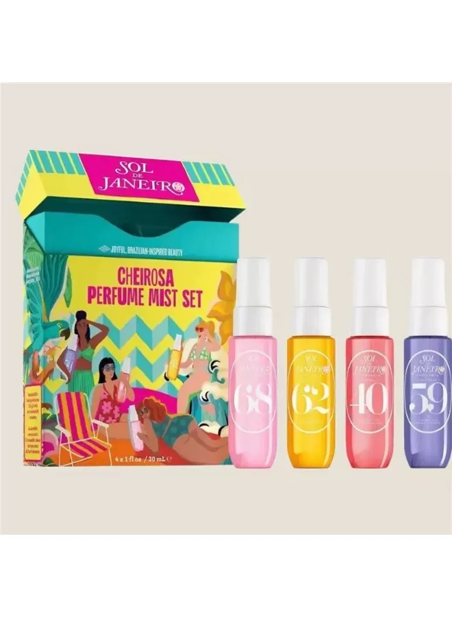 Premium Fragrance Mist Collection Set Long-lasting Scented Body Spray for Women (4 x 30 mL) qupcz