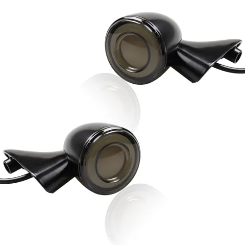 FACAILAHA Smoked Switchback LED Front Turn Signal Lights for Touring Motorcycles (2004-2024) wubz5