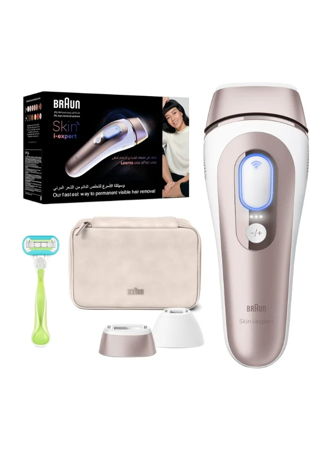 Premium IPL Hair Removal Device for Face and Body with Precision Attachments (Pink, 2 Heads) 5iizp
