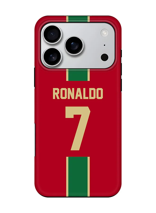 Stylizedd Magnetic Protective Case for 17 Pro Dual Layer Hybrid PC and TPU Matte Finish Football Theme (17 Pro) jar8a