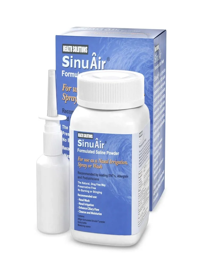 Health Solutions Sinus Rinse Saline Powder for Nasal Irrigation and Neti Pot Cleaning (200g) j86xi