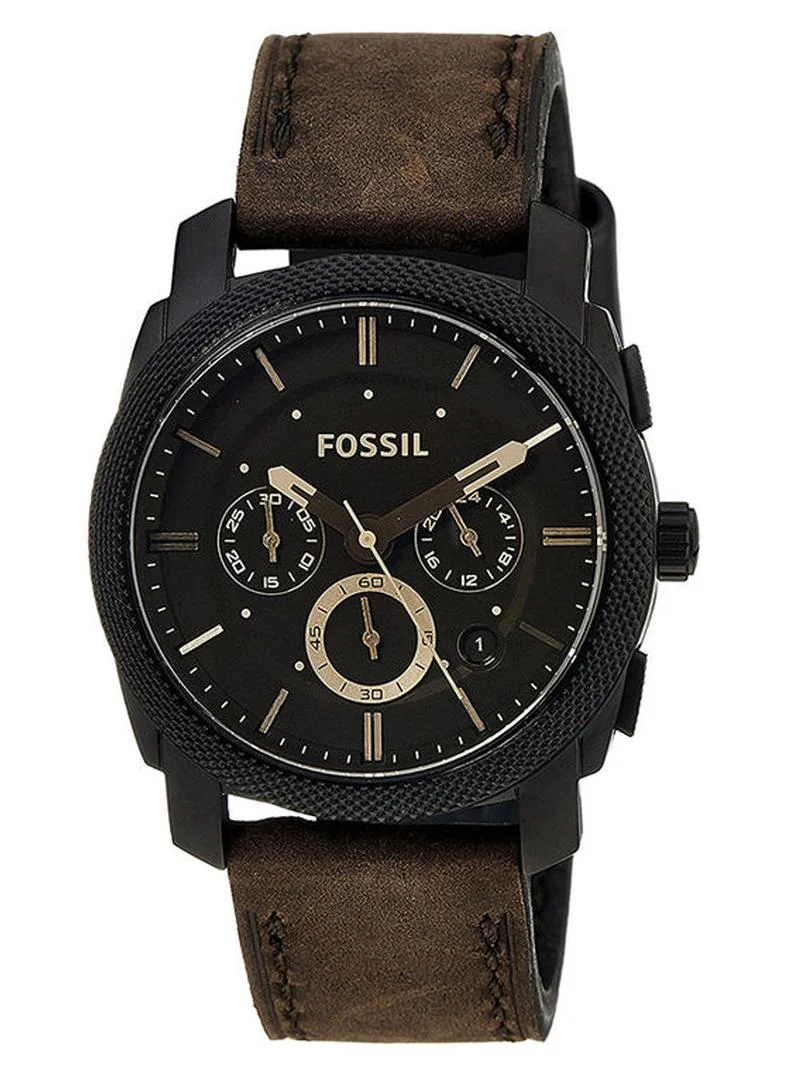Premium Men Analog Chronograph Watch Genuine Leather Strap (Brown, 42 mm) orr4s