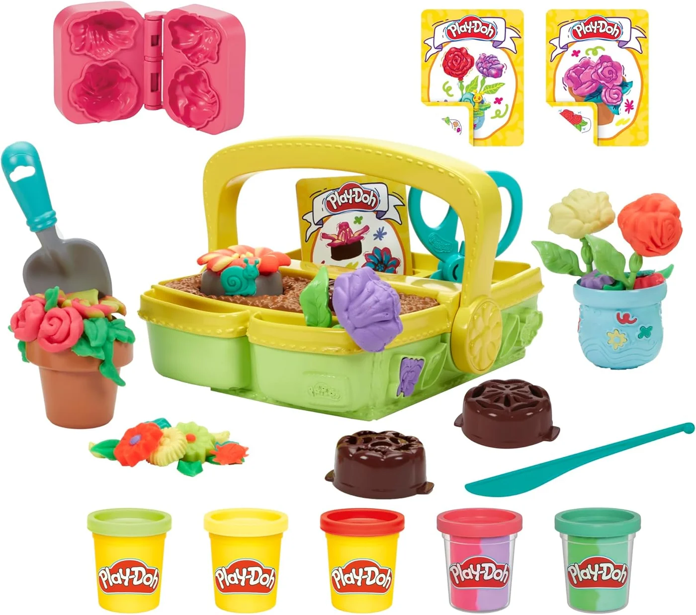 Blooming Flower Garden Building Playset Premium Educational Activity Toy for Kids (Multicolor, 1 Set) kw39i
