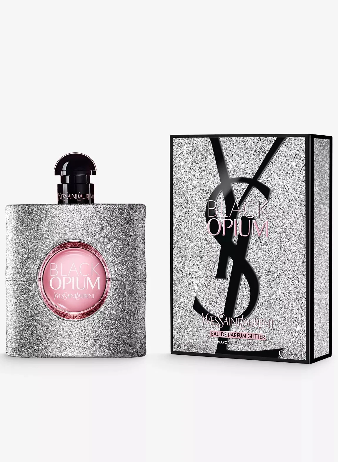 Premium Glitter Eau de Parfum for Women Long-lasting Fragrance (Black, 90 mL) w6sjc