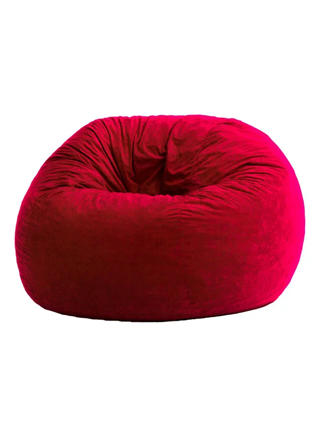 Comfy Premium Suede Bean Bag Chair Soft Velvet Fabric (Maroon, 80x50cm) 13rxw