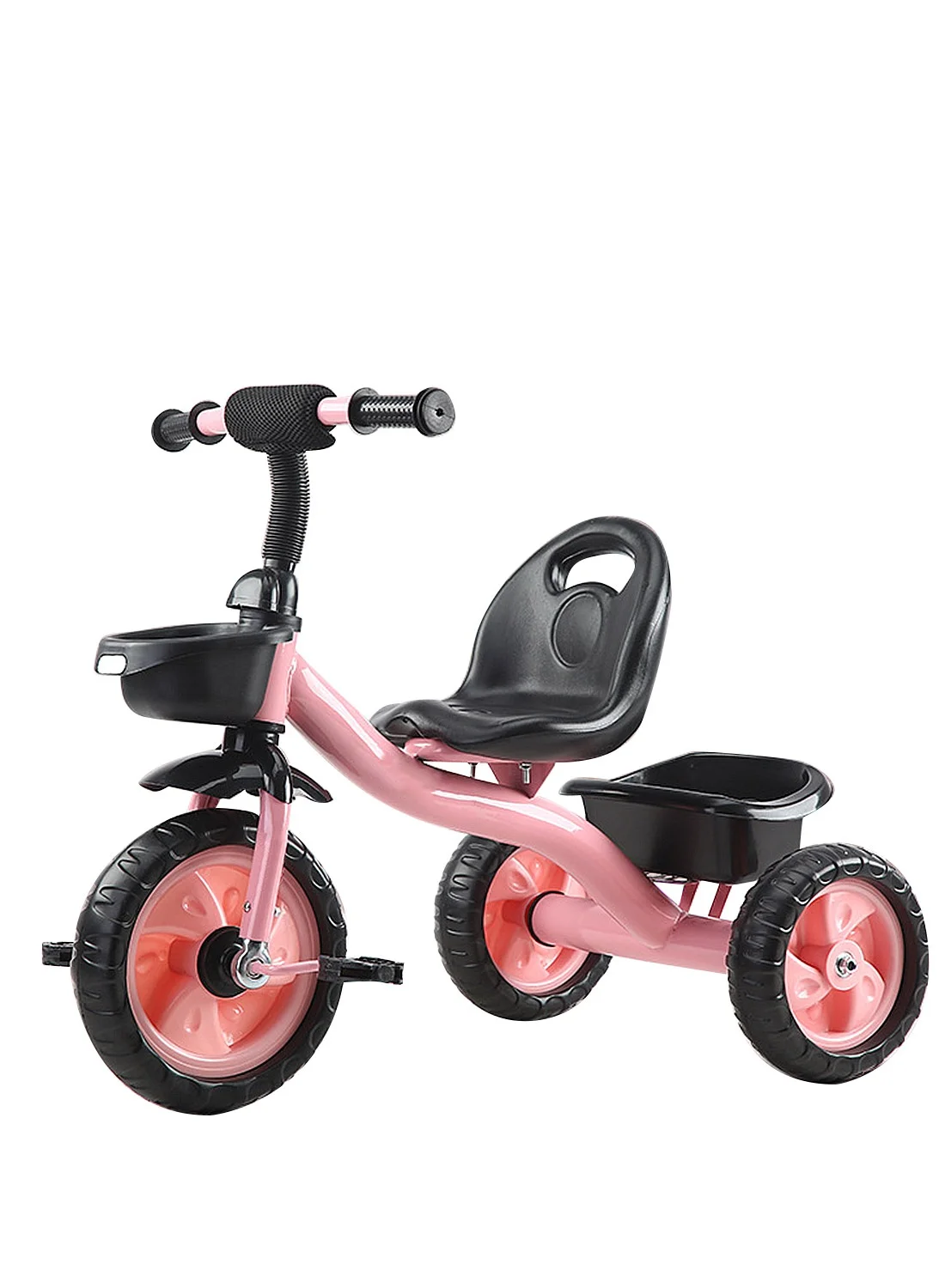 MaBaby Kids Tricycle with Storage Basket and Adjustable Seat (Carbon Steel, 1-6 Years) 0n9x3