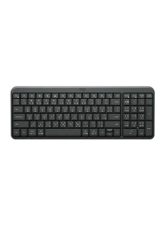 Wireless Compact Keyboard with Numpad and Silent Keys (Graphite, Full Size) xuvy7