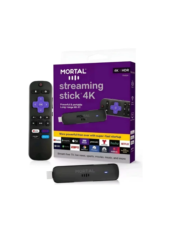 Dreamzon 4K Streaming Stick Smart TV Media Player with Voice Remote and HDR Support (Ultra HD, 1 Unit) l7igq