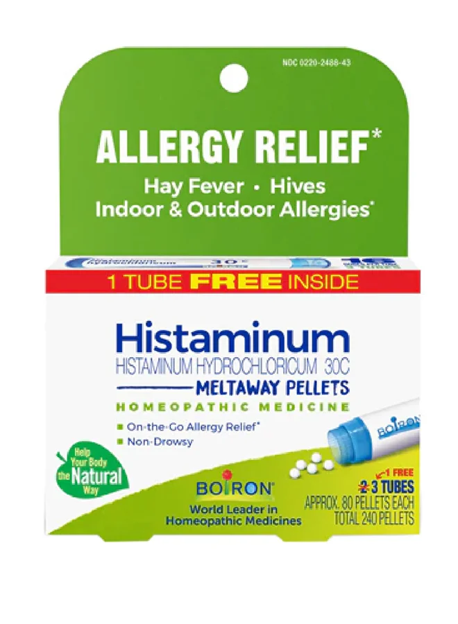 Boiron Histaminum 30C Pellets for Allergy Support (3 Pack, 12 g) jrg8b