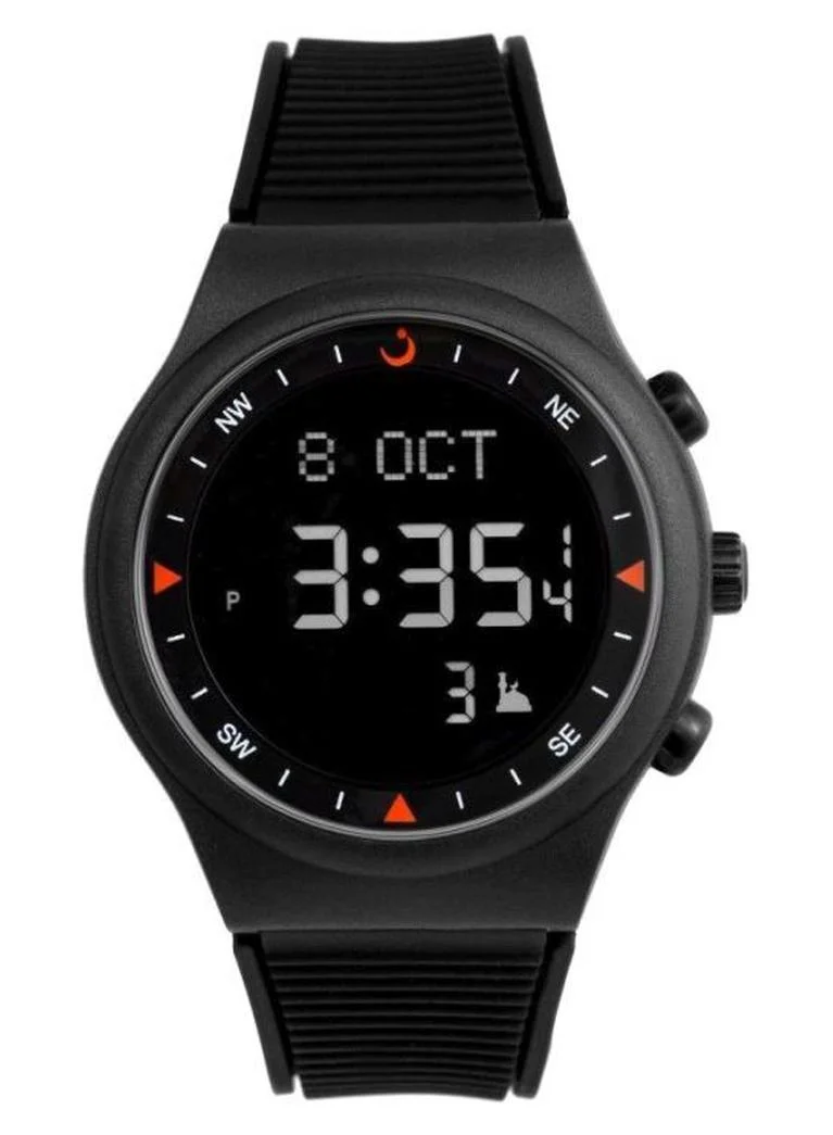 Alfajr Digital Watch Water Resistant Quartz Movement Rubber Strap (Unisex, One Size) okeko