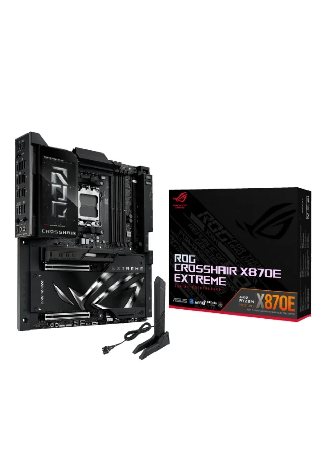 Premium E-ATX AM5 Motherboard with WiFi 7 and PCIe 5.0 Support for High-Performance Gaming and Overclocking (Black, E-ATX) 81hf1