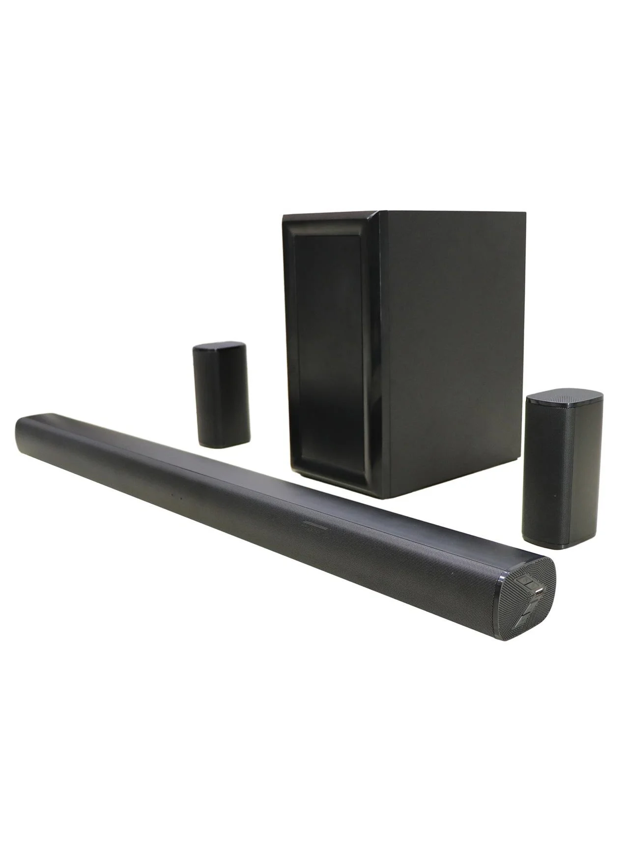 Premium 5.1 Channel Soundbar with Wireless Subwoofer Home Theatre System (Black, 3600W PMPO) - Bluetooth, USB, SD Card Compatible sovr9