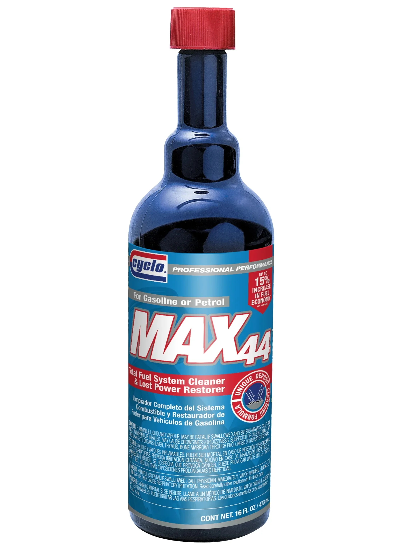 Cyclo Max44 Total Fuel System Cleaner Premium Performance Additive (473 mL) reqhp