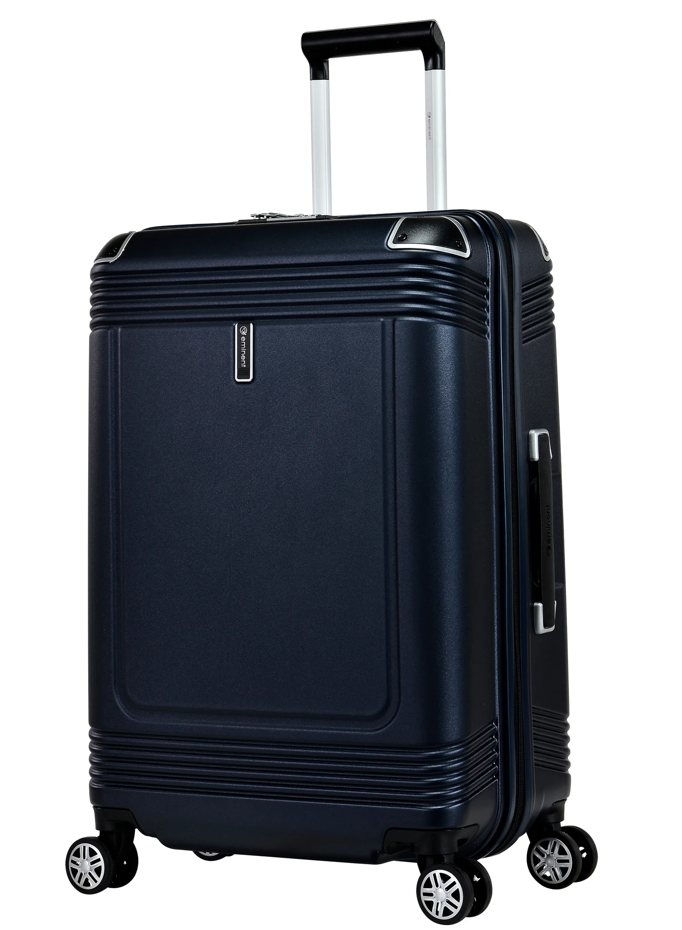 Eminent Premium Polycarbonate Hard Shell Travel Trolley Suitcase with TSA Lock and 360-Degree Spinner Wheels (Night Blue, Large) 3ygwu