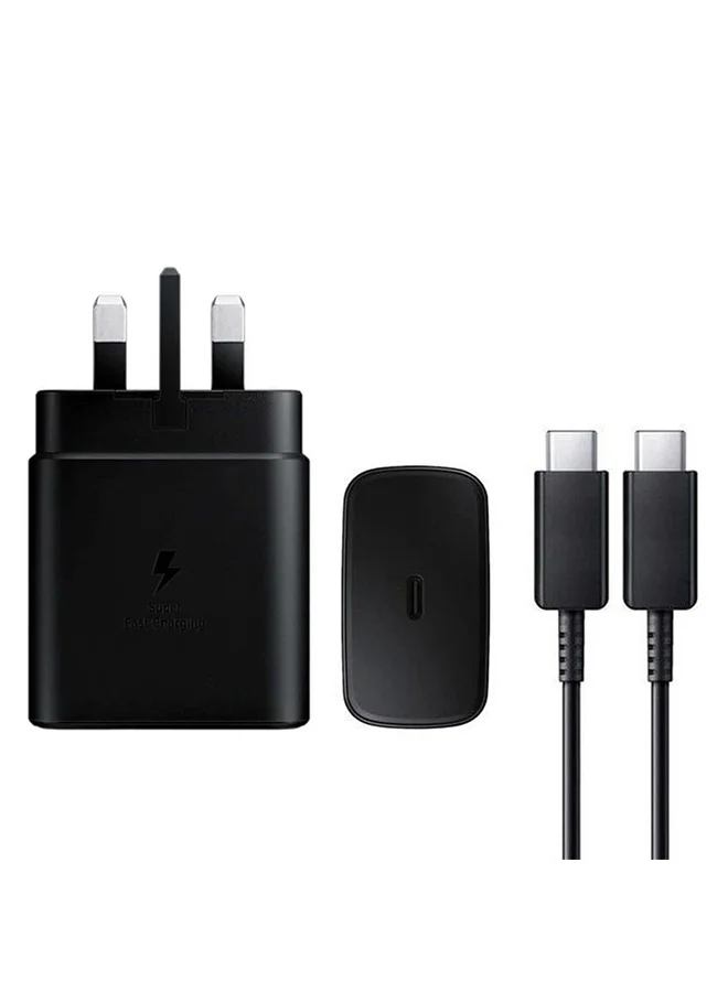 Ultra-HD 45W Power Adapter with USB-C Cable (Black, 1 meter) c81fl