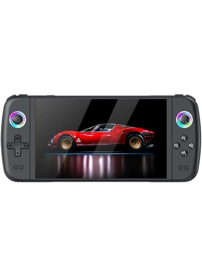MUNTAQI M27 Handheld Game Console 7-Inch IPS Screen 64GB Retro Portable Gaming Device with RGB Joystick Lights (64GB) 3bofy