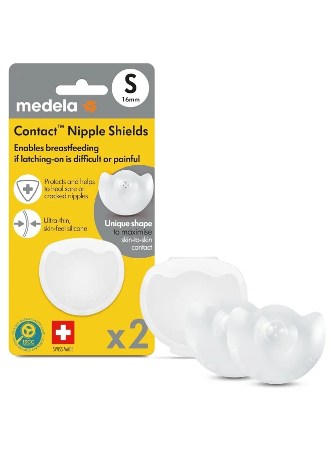 Premium Silicone Nipple Shields for Breastfeeding Support (Small, 2 Pieces) zxygu