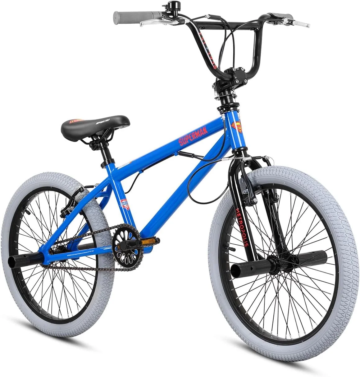 Spartan Freestyle BMX Bicycle for Kids, Steel Frame with Caliper Brakes and Freestyle Pegs (Multicolour, 20-Inch Wheel) evpwx