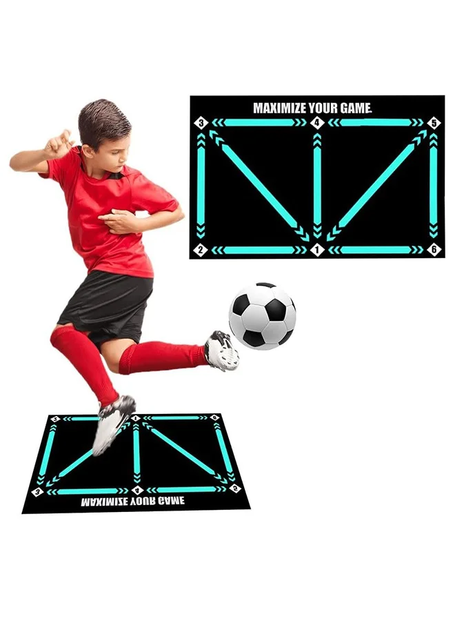 Fdsport Soccer Training Mat Anti-Skid Dribbling Practice Carpet for Ball Control and Footwork (60 x 90 cm) oxm5h