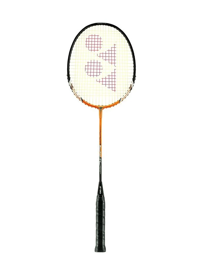 Premium Badminton Racquet Professional Lightweight Graphite Frame (Orange, 1 Piece) 3ovux