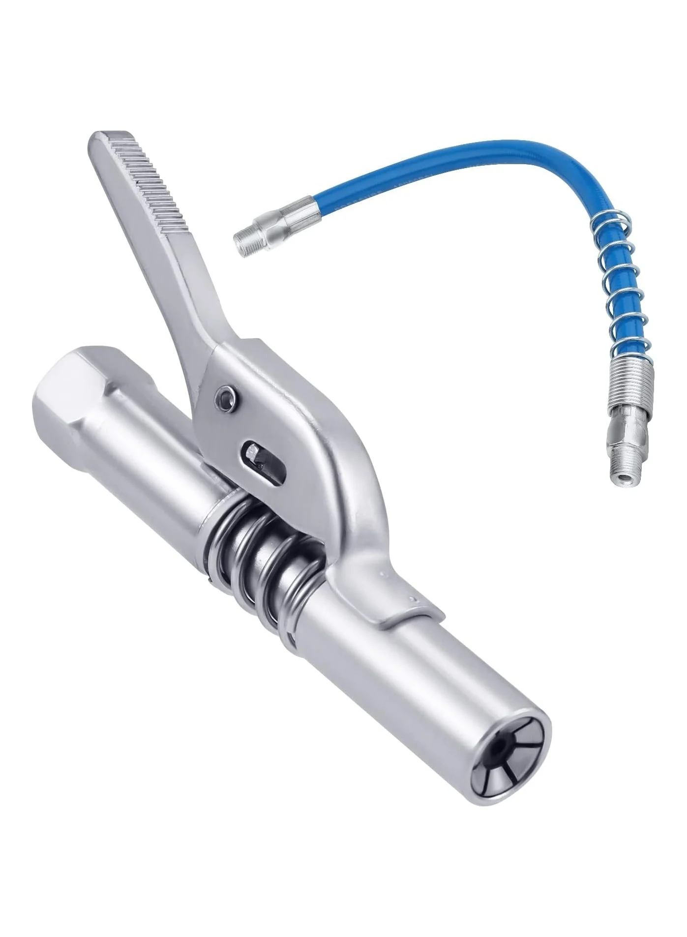 SYOSI Professional Grease Gun Coupler Kit with Quick Release Lock and Flexible Hose (1/8 NPT Fitting) awtna