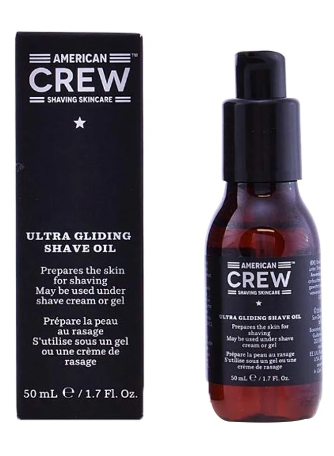 AMERICAN CREW Ultra Gliding Shave Oil Premium Grooming Formula for Smooth Skin (50 mL) nriyy