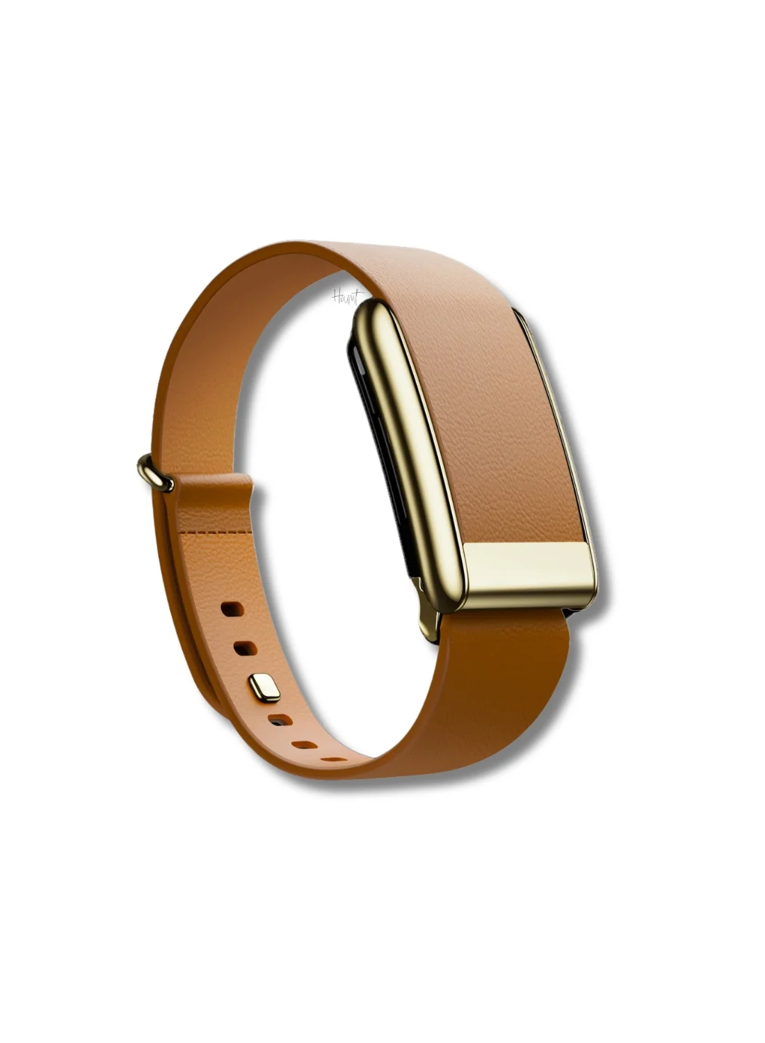 Premium Genuine Italian Leather Replacement Strap for Fitness Trackers (Saddle Tan, One Size) qb6mt