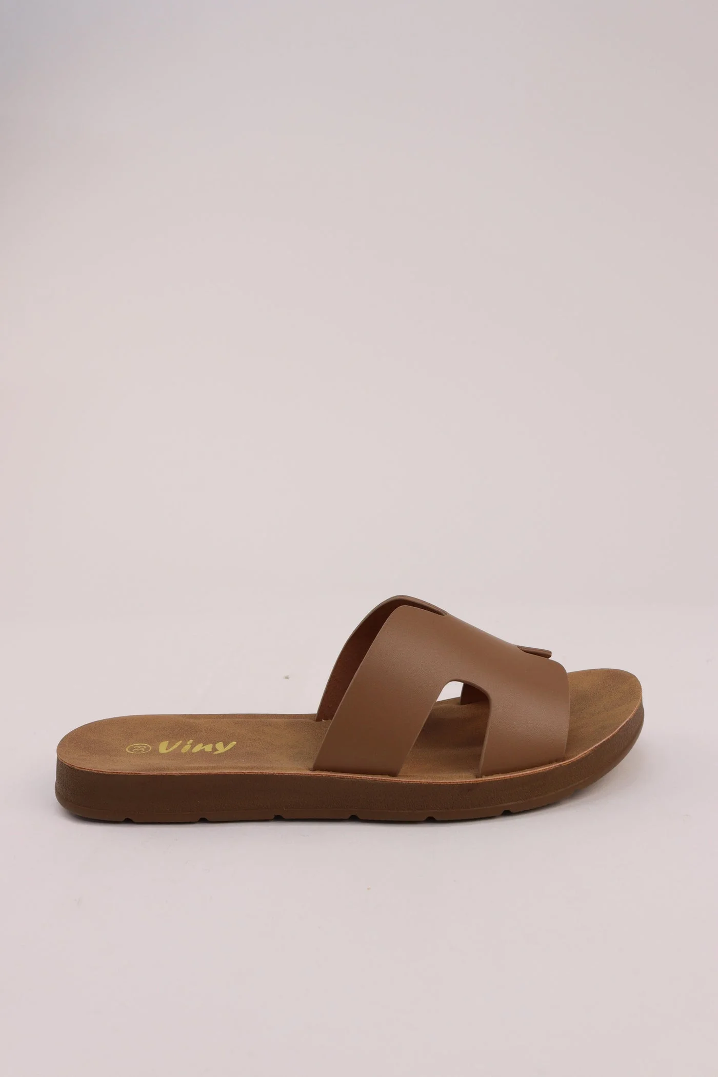 VINY Women's Everyday Comfort Flat Sandals Lightweight Casual Walking Footwear for Beach and Travel (Beige, 38) yprxk