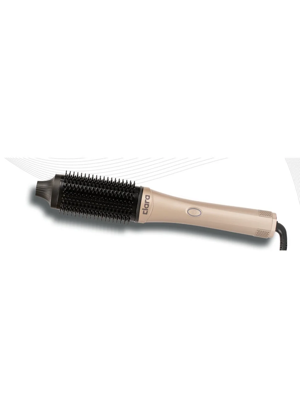 CLARA AirGlow Professional Hot Air Styling Brush for Smooth Frizz-Free Hair (Silver, 560W) 2wyjo